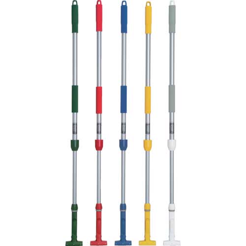 テラモト FXハンドルアルミ伸縮柄 1110〜1800mm ホワイト CL-374-100-8