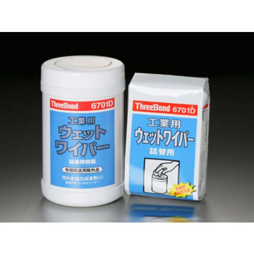 THREEBOND 工業ウェットワイパー TB6701D 80枚入り(6701DE)