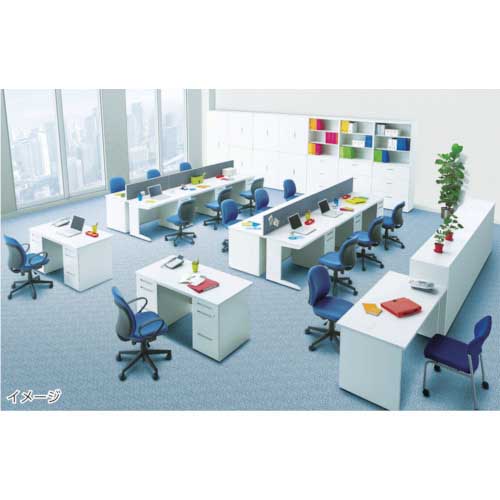 トヨスチール　平机　間口１０００×奥行７００×高さ７００　ホワイト 50SBL-107HWW≪お取寄商品≫ OFSL-116HWW 平机 幅1100×奥行600×高さ700mm ホワイトの通販法人