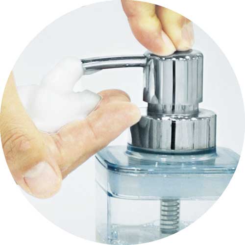 【廃番】アスベル ディスペンサー泡タイプAN300 クリアブルー 522741