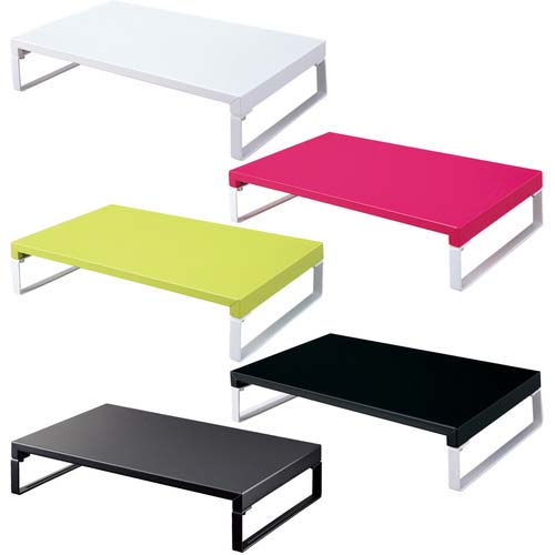 LIHIT 机上台<幅390mm・ロータイプ> 白 A7330-0