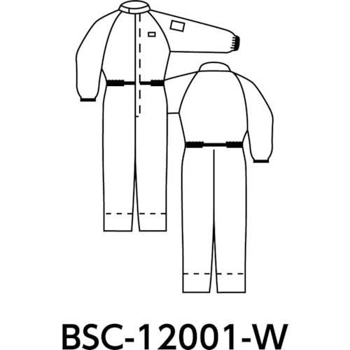 ブラストン カバーオール-白-L BSC-12001-W-Lの通販｜現場市場