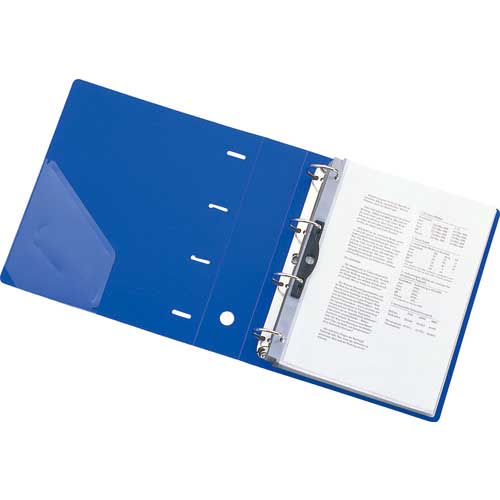 LIHIT リング式ファイル A4 D型リングファイル(タテ型4穴) 黒 G1280-24