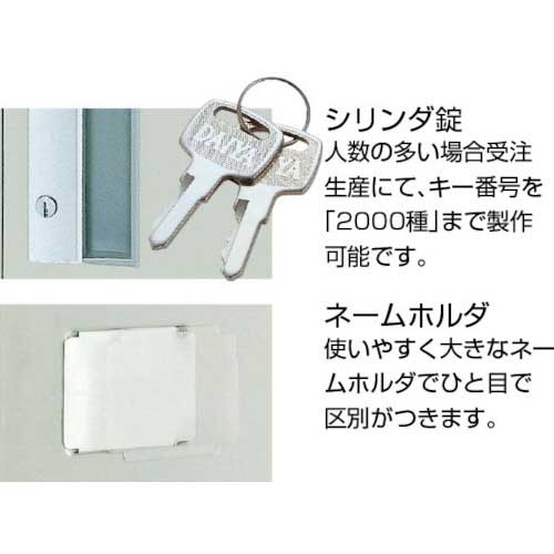 TRUSCO スタンダードロッカー 6人用 900X515XH1790 NL67の通販｜現場市場