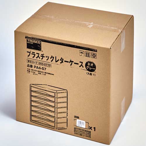 TRUSCO レターケースA4型・浅型タイプ 7段 A4-S7P 1台[21]