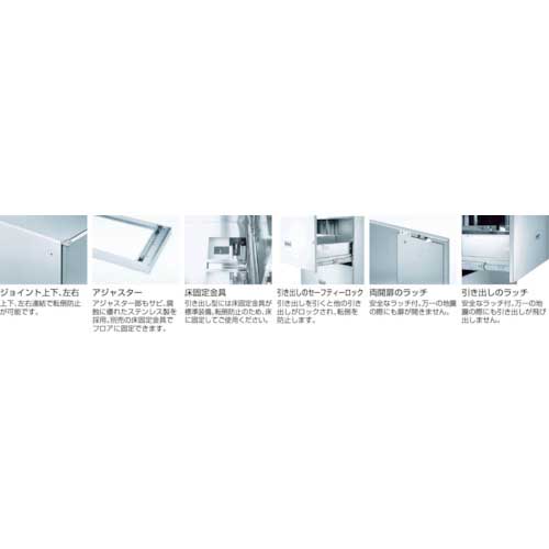 TRUSCO SUS304保管庫 両開き 900X500H1800 TSH-18