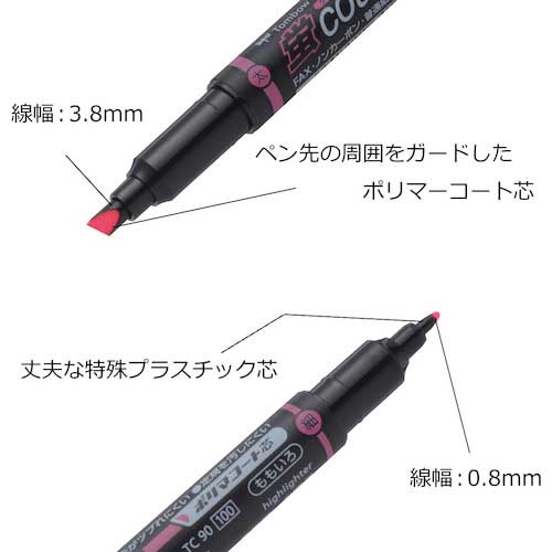 Tombow 蛍光マーカー蛍COAT 赤 WA-TC94