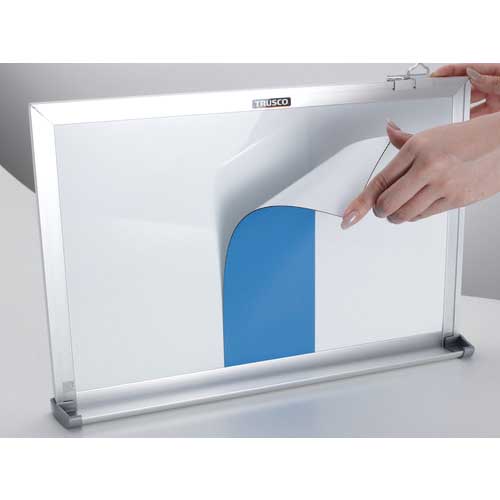 TRUSCO 両面カラーマグネットシート青白 WMS-10-BW