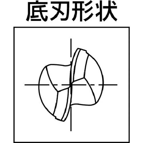 OSG 超硬ボールエンドミル WXLコート2刃(深リブボール形) ボール半径0.25mm 刃長0.4mm 首下長2mm 3110520 WXL-LN-EBD-R0.25X2X4