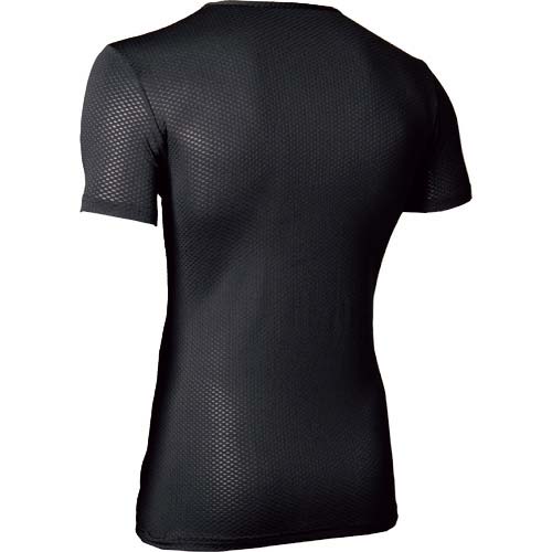 おたふく JW-521 11.BK 3D ショート クルーシャツ LL JW-521-BK-LL