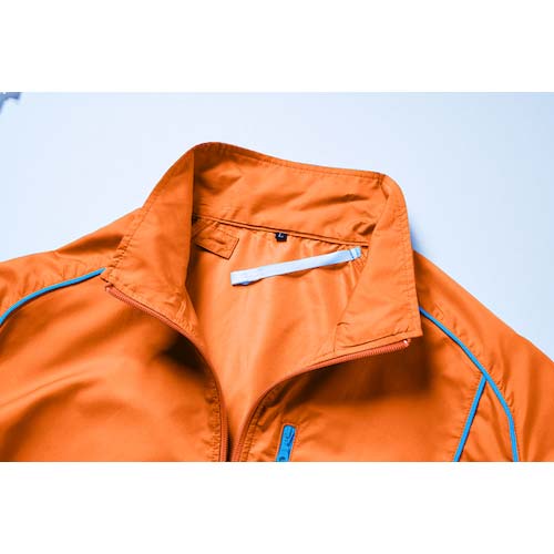 空調服 ポリ製半袖ウエアのみ オレンジ 5L KU91720-C30-S7