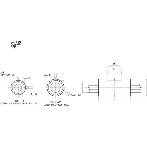 【廃番】NB ボールスプライン用ナットSSP16A SSP16A