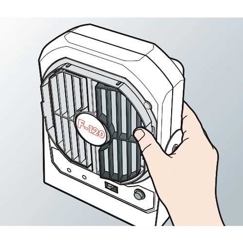 VESSEL 静電気除去ファン(低風量タイプ) No.F-120S F-120S