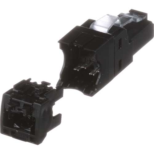 PANDUIT かんたん成端モジュラープラグ LANコネクタ カテゴリ5E〜カテゴリ6A 1個入り FP6X88MTG