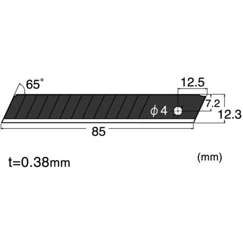 NT 替刃H型超鋭角黒刃10枚入り BH23P