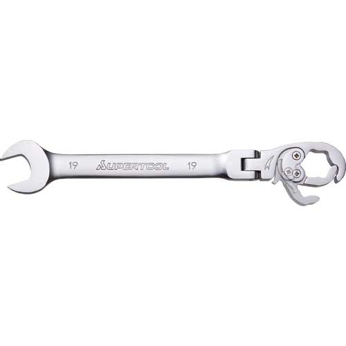 スーパー 配管用レンチ オープンラチェットレンチ(フレックスタイプ)L:186mm 呼び:14 RCW14F