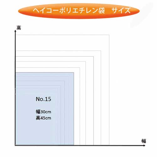 HEIKO ポリ規格袋 ヘイコーポリ 03 No.15 紐なし 100枚入り 006611501