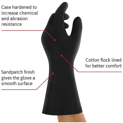 Ansell 耐溶剤作業手袋 アルファテック 29-865 Lサイズ 29-865-9