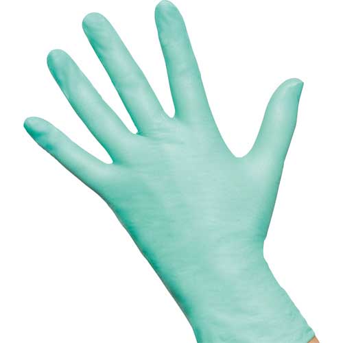 【廃番】Sempermed 使い捨てニトリル手袋 Green S 0.07mm 粉無 緑 3000008213