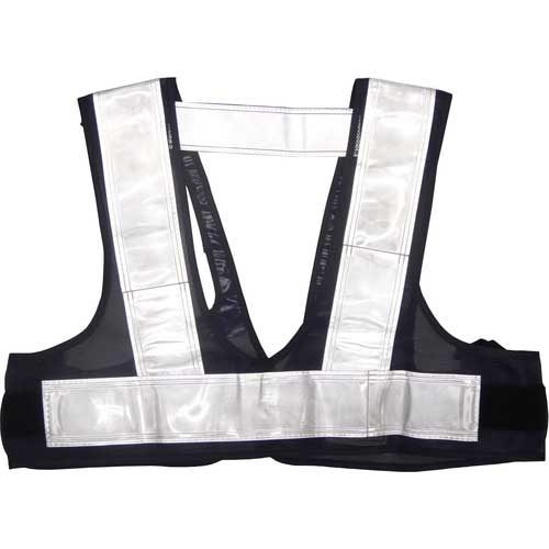 ミズケイ フルハーネス用安全ベスト「装着できるんです」<紺/白> 5941111