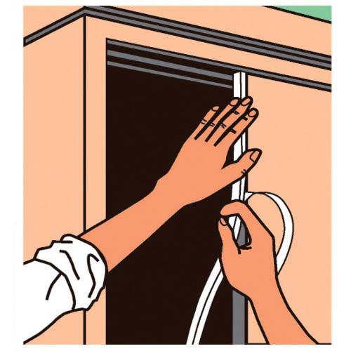 3M スコッチ すき間ふさぎ防水テープ 屋外用 9mm×25mm×2m 黒 EN-79