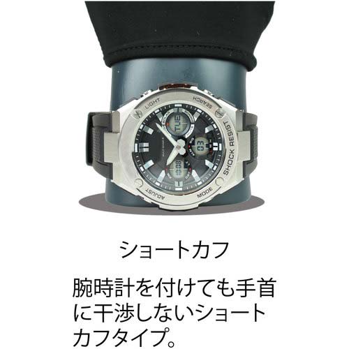 おたふく フーバー シンセティックレザーグローブ インサイドベルトモデル ブラック M FB-64-BK-M