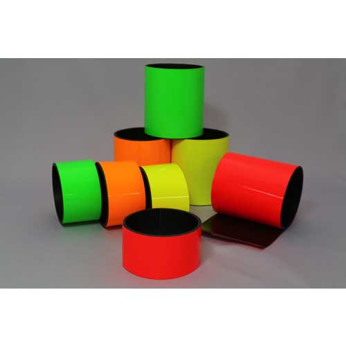 日東エルマテ 蛍光マグネットシート 50mm×1m オレンジ KMG-50OR