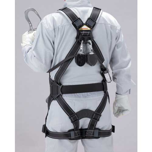 トーヨーセーフティ フルハーネス型 巻取式(小型)タイプ1 ダブルランヤード NO.FGH-133W