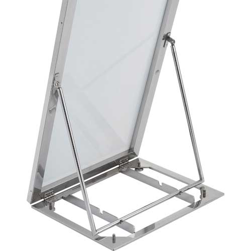 TRUSCO SUS304 ステンレスミラー 姿見タイプ スタンド付き SU3M-FLS