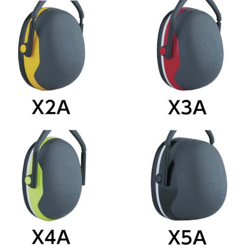 3M PELTOR イヤーマフ ヘッドバンドタイプ X4A