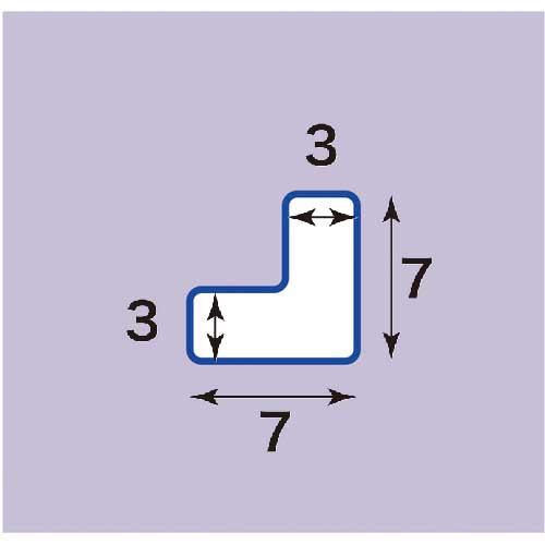 ニトムズ 耐久フロアサインズL型S白40枚 Y6034