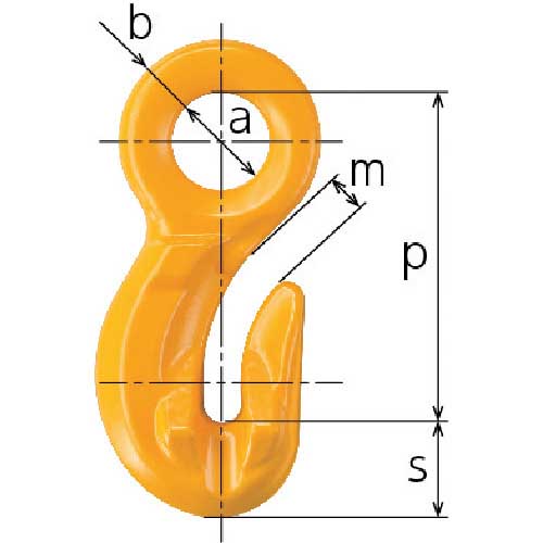 KITO チェンスリング カナグ部材(アイタイプ) グラブフックHGG 基本使用荷重3.2t HGG10