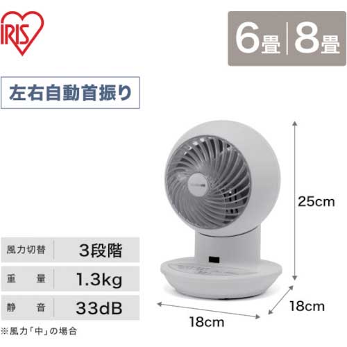 【廃番】アイリスオーヤマ 274427 サーキュレーターアイ ミニ マイコン式 PCF-SC12