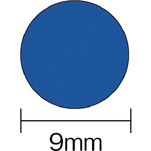 3M エーワン カラーラベル 丸型 9mmΦ 黄 (14枚入) 07004