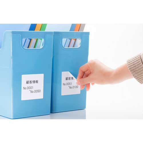 3M エーワン ラベルシール(プリンタ兼用)キレイにはがせるタイプ65面100枚 31259
