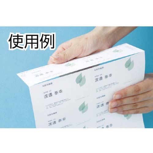 3M エーワン マルチカード名刺 標準白無地 10面 (10枚入) 51002