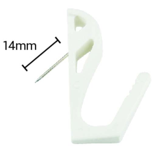 mitsuya ピン差し式フック インテリアピンフック2kg 白 M30465 DMH-2-WH