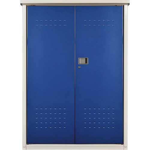 タクボ 小型物置 グランプレステージ ドアーズ 開き戸タイプ ディープブルー 1120×900×1600 HM-119BTDB