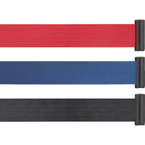 テラモト ベルトパーテーションスタンドD(スチール)ベルト黒 SU-660-510-7