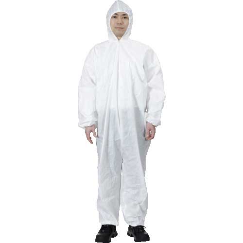 【廃番】TRUSCO 【売切廃番】一般作業用不織布製使い捨て保護服 3Lサイズ PW-3L