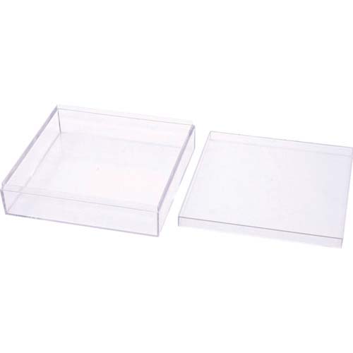 AS スチロール角型ケース 36×36×14mm 50個入り 1-4698-01