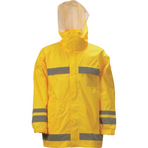 3810-LL-11 カジメイク3810視認性レインスーツLLイエロー カジメイク 視認性レインスーツ イエロー L 3810-11-Lの通販｜現場市場