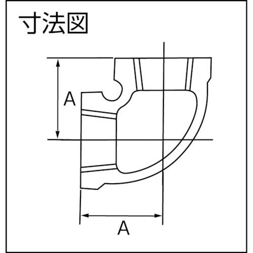桑名金属工業 エルボバンド付 白品 BLタイプ 呼び径(A)20 呼び径(B)3/4 BL-20A