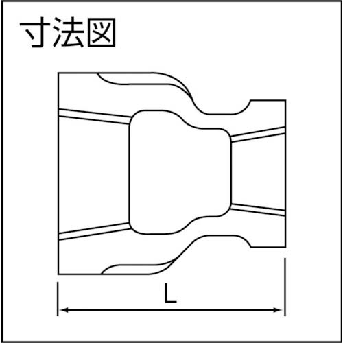 桑名金属工業 径違いソケットバンド付 呼び径(A)25×15 呼び径(B)1×1/2 BRS-25AX15A