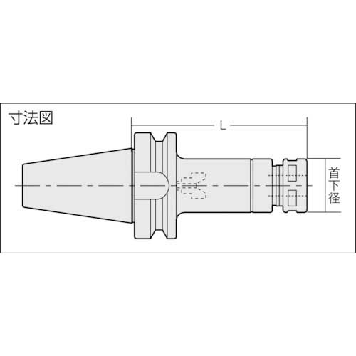 NT コレットホルダ シャンクBT30 把握径2.5〜9.0 105L BT30-HDC09A-105