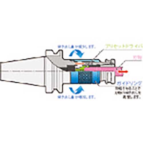 NT BTシャンク用ツーリング工具 高さ調整式シンクロ用タップホルダ シャンクBT30 105L BT30-STM18-105