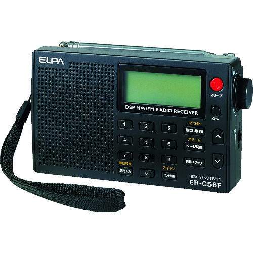 ELPA AM/FM高感度ラジオ ER-C56F