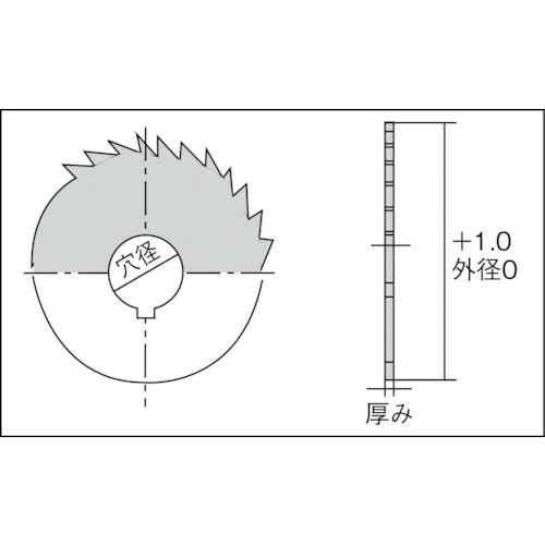 Okazaki メタルソー 外径75 厚さ0.5 刃数48 MST075X005
