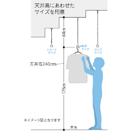 川口技研 室内物干ホスクリーンSPC型 SPC-W