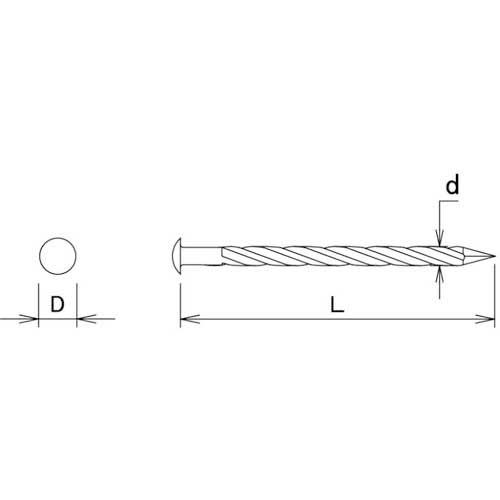 DAIDOHANT SP真鍮スクリュー釘丸頭400g #13×45 00046856